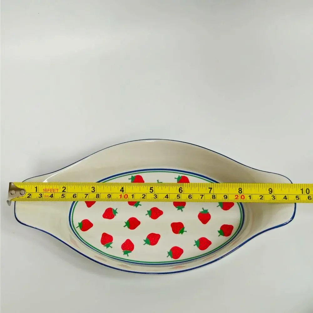 Vintage 1980s Strawberry Fields Ceramic Au Gratin Baker (Multiple Available)
